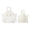 Heat Transfer Printed Linen-cotton Kitchen Cooking Adult Apron Blank Sublimation Children's Apron with Pockets