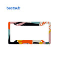 BestSub Wholesale Sublimation Blanks American License Plate Frame 12.25"x6.5" Durable Metal Material