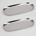 Stainless Steel Oval Plates Food Serving Trays for Kitchen Dessert Snack Jewelry Cosmetic Storage Decorative Tableware Dish Sets