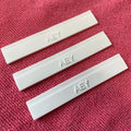 Washable Long Size Clothing Side PVC Rubber LabelClean White Top Sewing 3D Logo Silicone Rubber Tags