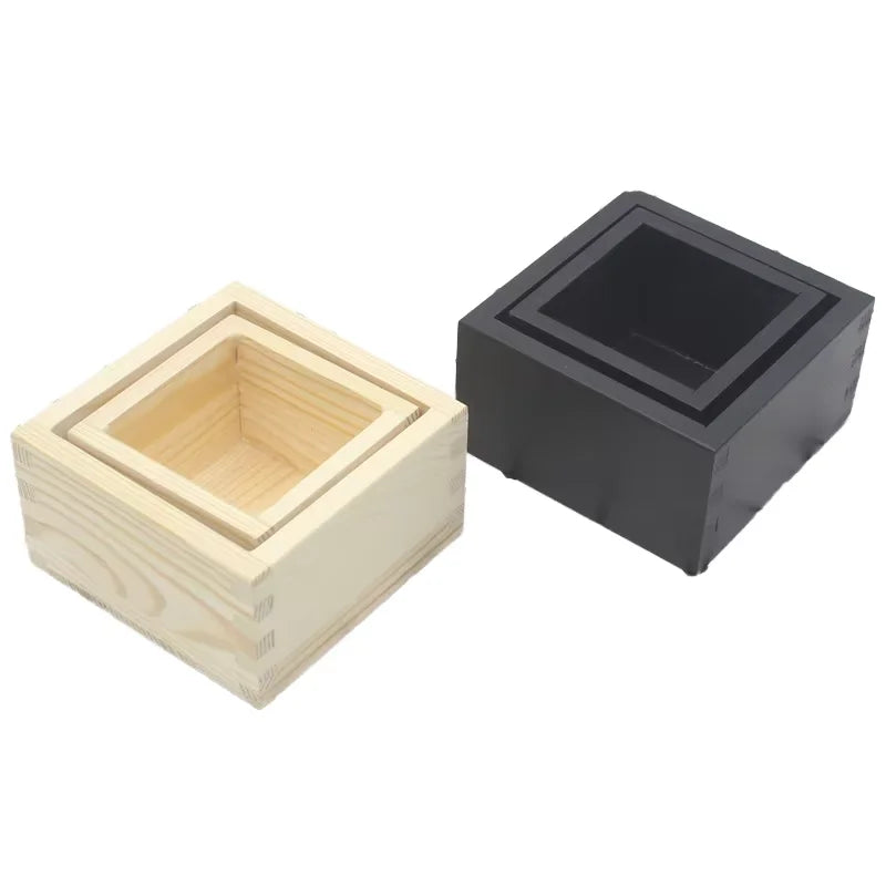 JUNJI Hot Selling Unfinished Wooden Crate Box Custom Wood Boxes for Storage DIY Crafts Art Project