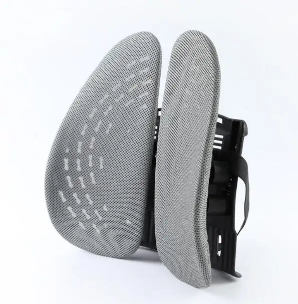 Lumbar Pillow for Office Chair Black Support Back Pain Relief Improve Posture With Adjustable Strap