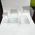Factory Custom clear square Reptile Cage Pmma Plexiglass Acrylic Pet Reptile Feeding Cage Box Plastic Acrylic Pet Squirrel Cages