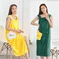 New Quick-drying Absorbent Thicker MicroFiber Smart Wearable Bath Robe Wrap Spa Cocoon Microfiber Towel Dress With Armholes