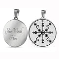 HLSS058 Amulette De Met Kalfou Kalfu Voodoo Loa Veve Talisman Jewelry Amulet Stainless Steel Laser Marking Pendant Necklace