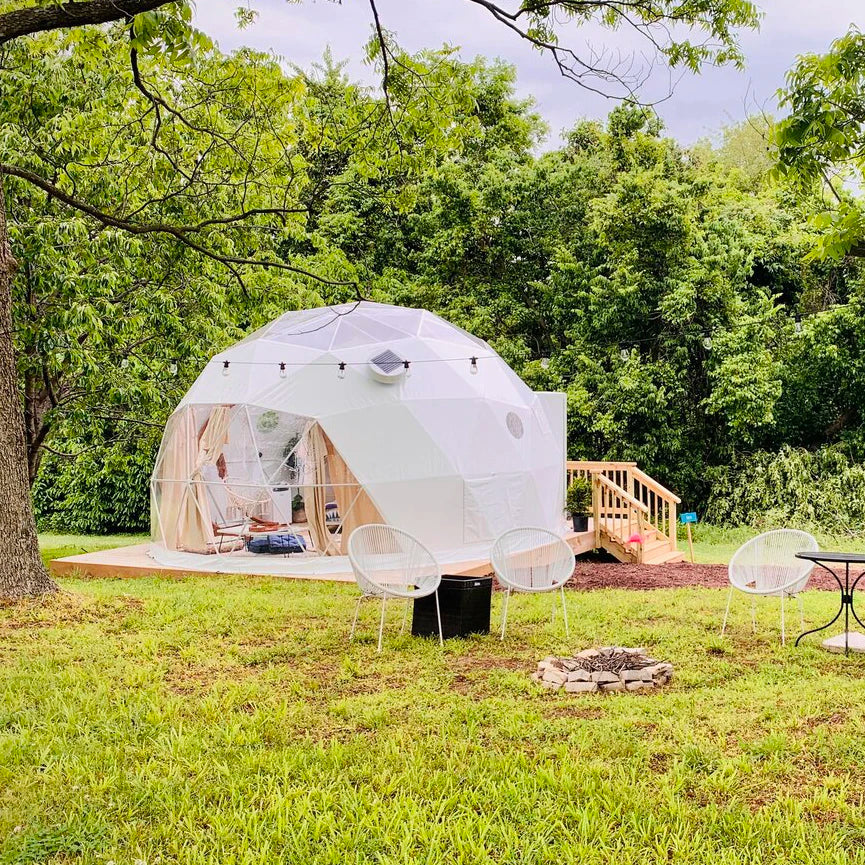 Camping 12M Diameter Geodesic Dome Glamping Innovation Igloo Tent