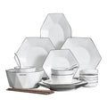 Diamonds Black Line Porcelain White Dinnerware Bowls Dishes Set Nordic Style Market Ceramic Tableware Sets