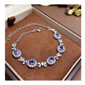 Good Price 925 Sterling Silver Natural Tanzanite Jewelry Women Bracelet Wholesale for Girls