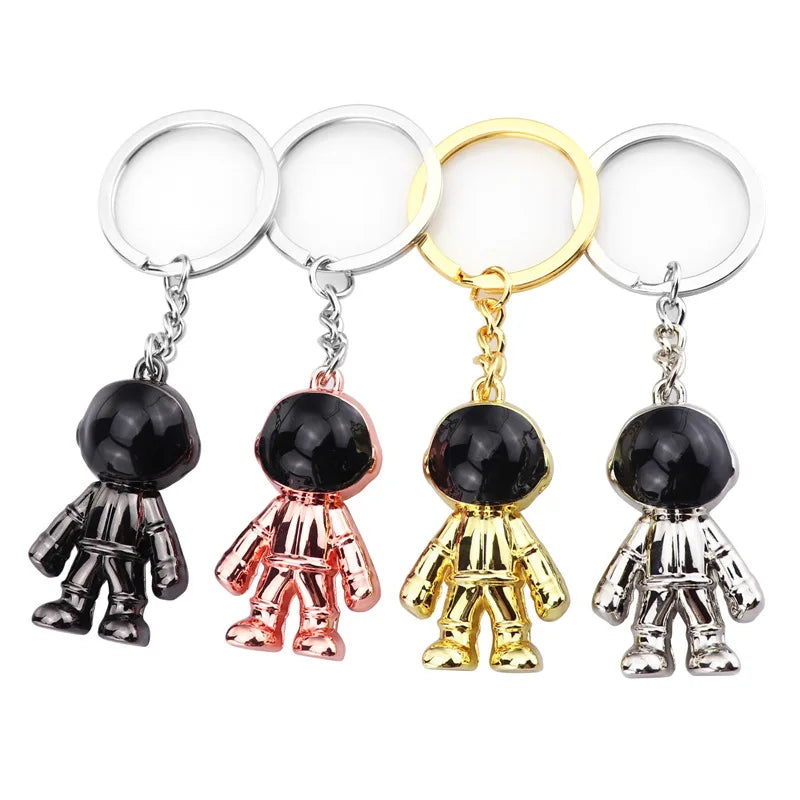 Wholesale Astronaut Space Keychain 3D Robot Metal Key Chain