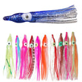 Hot Selling Many Colors Glow 5cm 7cm 10cm 12cm Octopus Squid Skirt Lures Rubber Squid Skirts