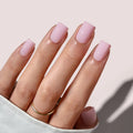 BTArtbox Plain Solid Color Spring Summer Press on Nails Wholesale Short Square Reusable Soft Gel Pink Hand Made Nails Press on