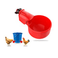 Farm Animal Breeding Chicken Duck Goose Quail Thickened Automatic Drinker Plastic Poultry Waterer Drinking Cup