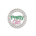 Pretty Girls Imitation Pearl Round Brooches Women's Alloy with Crystal Rhinestone for Weddings Engagements Party Gifts