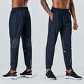Outdoor Long Pants Men Nylon Running Fitness  Trousers Reflective Stripe Breathable Splice Mesh Sport Jogging Pants