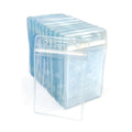 Extra Thick ID Card Badge Holder Vertical Clear PVC Card Holder with Waterproof Resealable Zip Type