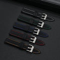 Competitive Retro Tropical Bracelet Waterproof Rubber Strap Quick Release Color Thread Silicone Watch Band 18mm 20mm 22mm 24mm
