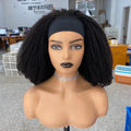 4A 4B 4C Afro Kinky 100 Human Hair Headband Wigs Brazilian Wholesale Raw Virgin Human Natural Wig with Non Lace for Black Women