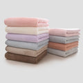 Wholesale Custom Logo Multi-Color Coral Fleece Knitted Towel Solid Color Microfiber for Daily Home Hotel Use Bath Washcloths MegaBDM