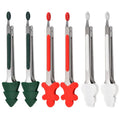 Home Kitchen Use Barbecue and Candy Serving Christmas Themed Grill Tool Set with Meat Fork Spatula Tongs