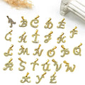 Wholesale Letter Pendant 18k Gold Plated Women Accessories Jewelry Custom Stainless Steel Fashion Zircon Alphabet Pendant