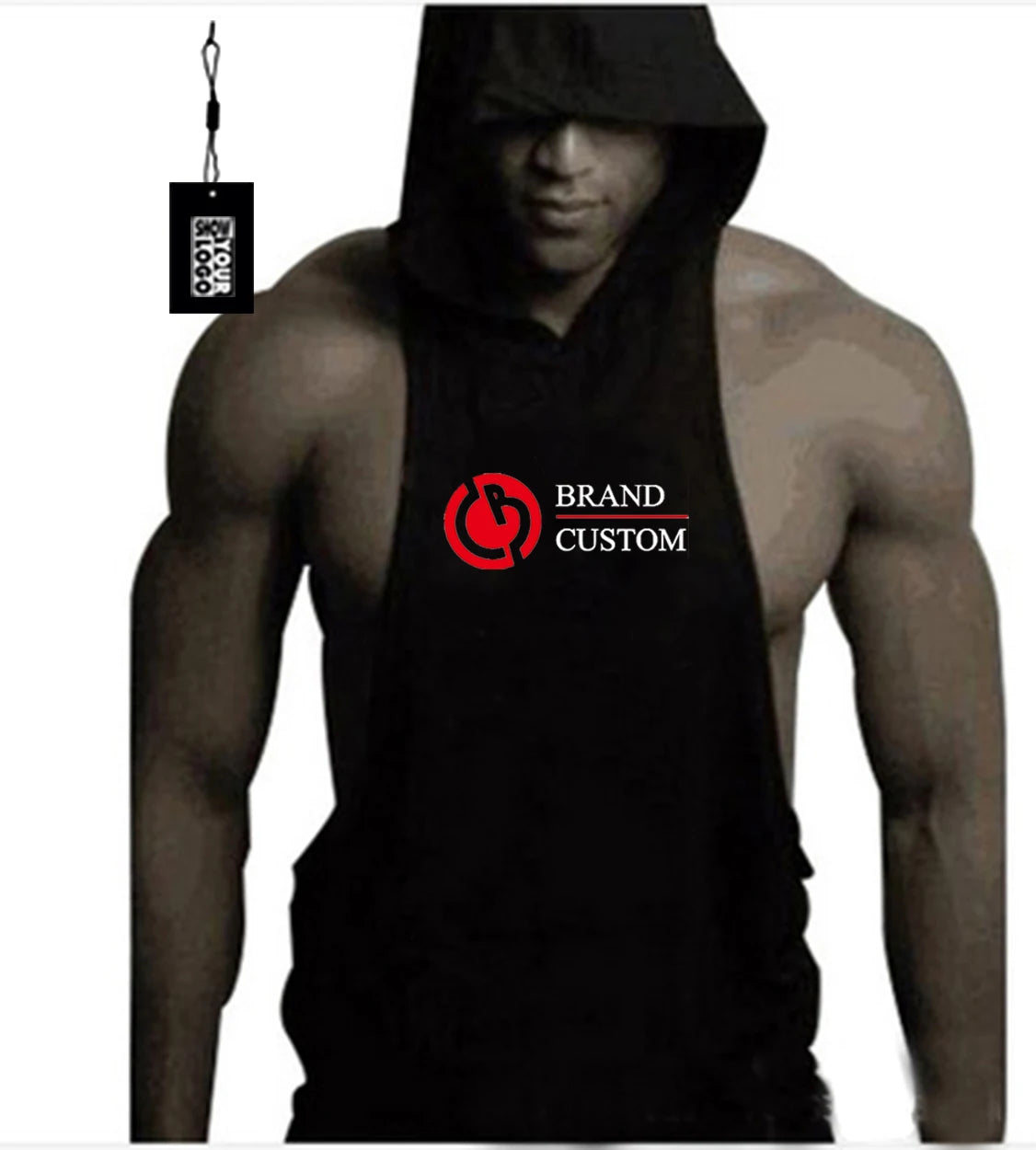 Custom Casual Cotton Summer Hooded Vest Training Tank Top Men Breathable Quick Dry Eco-Friendly Anti-Pilling Bodybuilding Muscle