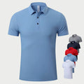 Embroidered Men's T-shirts Fit Eco-friendly Short Sleeve Athletic Polo Shirts Casual Collared Custom Polo T-shirt for Men