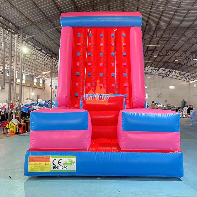 Hot Selling Outdoor Games Inflatable Rock Climbing Wall Slide Kids Inflatable Climbing Wall