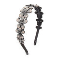 Fairy Rhinestone Flower Headband with Diamonds Outside Wearing Headband Wide-brimmed Cute Korean Full Diamond Wild Headband