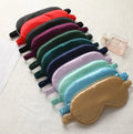 Custom Soft Silk Satin Blindfold Night Eyeshade Breathable Sleeping Eye Mask Cover with Elastic Strap for Travel Wedding Gift MegaBDM
