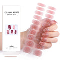 OEM ODM Christmas Factory Price Semi Cured Nail Stickers Adhesive UV Gel Nail Sticker Custom Logo Sticker Gel Nail