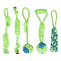 Durable Rope Braided Pet Training Cleaning Teeth Tough Chewing Interactive Molar Bite Chew Dog Toys Teething Clean Bite Dog Chew
