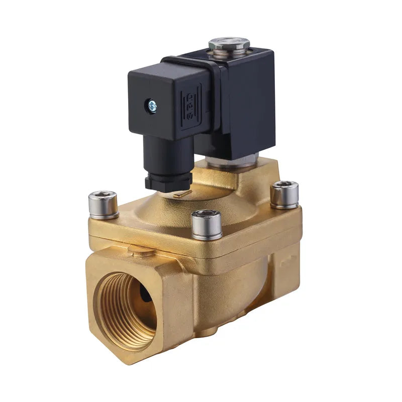 PU225 12V 24V 220V Solenoid Valve PU Series 1/4"G Normally Closed Air Water Solenoid Valve Direct Acting Brass Solenoid Valve