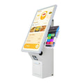 21.5 Inch Android All-in-One Self-Service Kiosk with Printer & QR Scanner - Wall Mount Payment Terminal for Restaurant/Retail