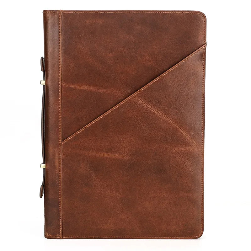 Luxury High Quality Anti-Theft Simple Genuine Leather Laptop Case Back Cover Compatible MacBook Pro 15.4/16 Inch Portable