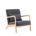 Modern Solid Wood Legs Lounge Chair Set with Removable Cover and Massage for Apartment Hotel Bedroom Living Room Furniture