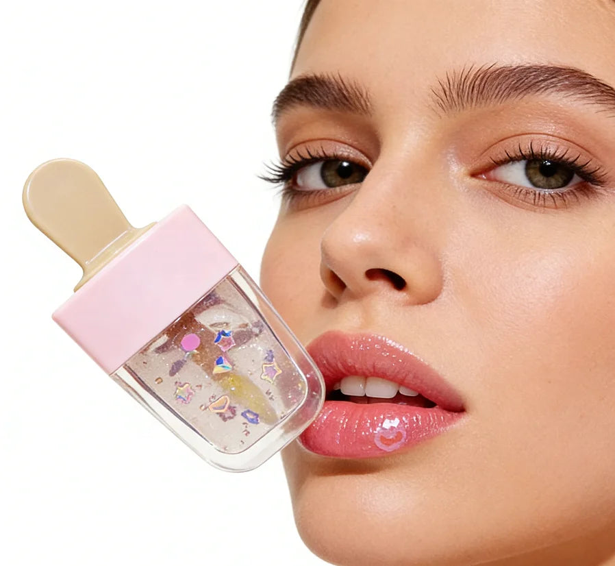 Vegan Watermelon Lip Gloss - Waterproof Hydrating & Plumping Tint for Dry Lips Moisturizing Liquid Lip Makeup for Private Label