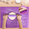 Kitchen Non-slip Nonstick Silicone Kneading Dough Mat Thicken Baking Pastry Silicone Mats