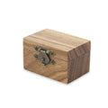POYA Wooden Wedding Ring Box Vintage Walnut Wood Engagement Personalized With Engraving Ring Holder