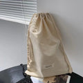 BSCI Custom Eco Friendly Organic Muslin Cotton Pouch Promotional Natural Calico Cloth Canvas Drawstring Bag With Logo Printed