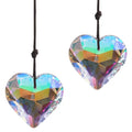 Lighting Pendant Sun Catcher Prism Hanging Decoration Rainbow Office Accessories Sun Catcher Crystal Peach Heart Prism Pendant