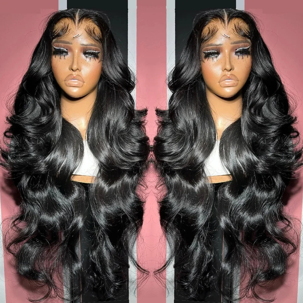 Custom Color Size Lace Closure Wig 4X4 Brown Swiss Lace Frontal Human Hair Wig Body Wave 4*4 Lace Front 100 Human Hair Wigs