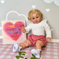 New Style 66cm Already Painted Finished Doll Reborn Toddler Pippa Baby Lifelike Soft Silicone Reborn Dolls for Girls Kids Toys