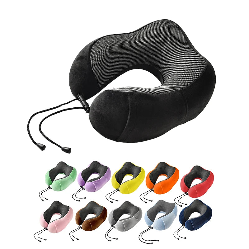 Wholesale Foldable Luxury Memory Foam Kids Children Comfortable Car U Shape Neck Pillow Travel