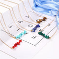 SP Wholesale Healing Stone Natural Crystal Pendant Raw Crystal Necklace for Women