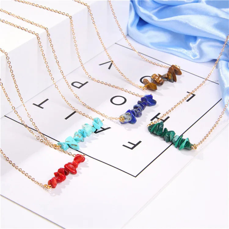 SP Wholesale Healing Stone Natural Crystal Pendant Raw Crystal Necklace for Women
