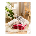 Christmas Super Soft Warm and Comfortable Polyester Checker Knitted Throw Blanket for Sofa Decorative for Festivals OEKO-TEX