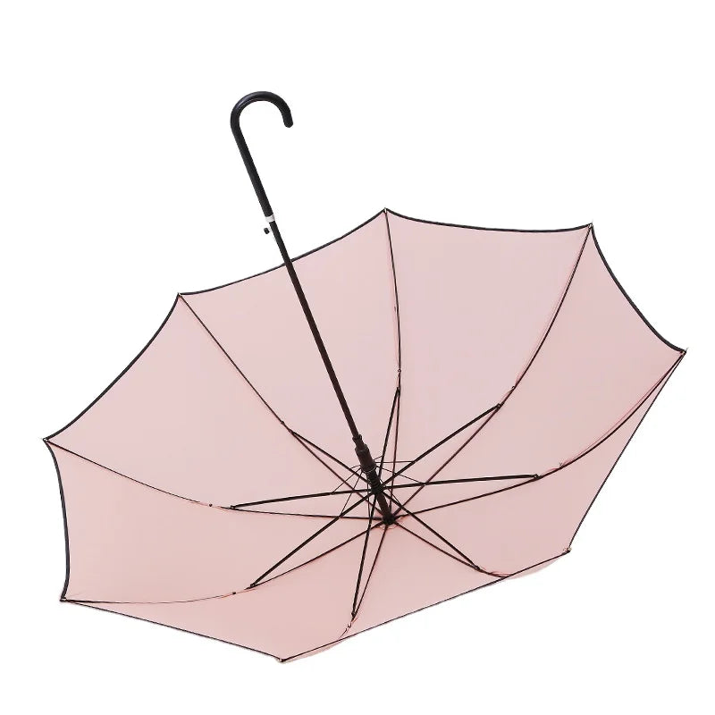 Straight Umbrella with logo Waterproof Adult Umbrella Uv Advertising Umbrella for Women Classic South Korea