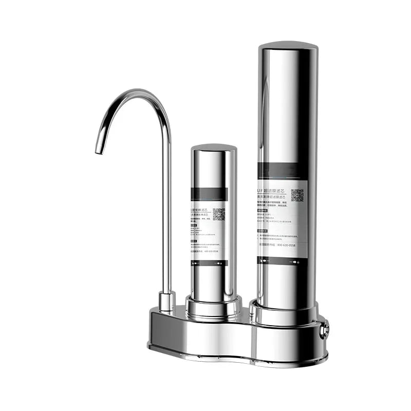 Commercial Household Water Purifier with Huge Flow Easy Installation Counter Top Direct Drinking Filtration Manual Power Source