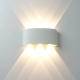 6w LED Wall Lamp Aluminum Waterproof Outdoor Wall Lights for Porch/ /Garden /Bathroom Light