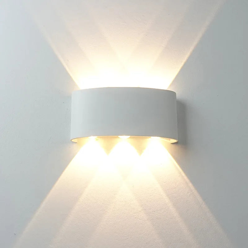 6w LED Wall Lamp Aluminum Waterproof Outdoor Wall Lights for Porch/ /Garden /Bathroom Light